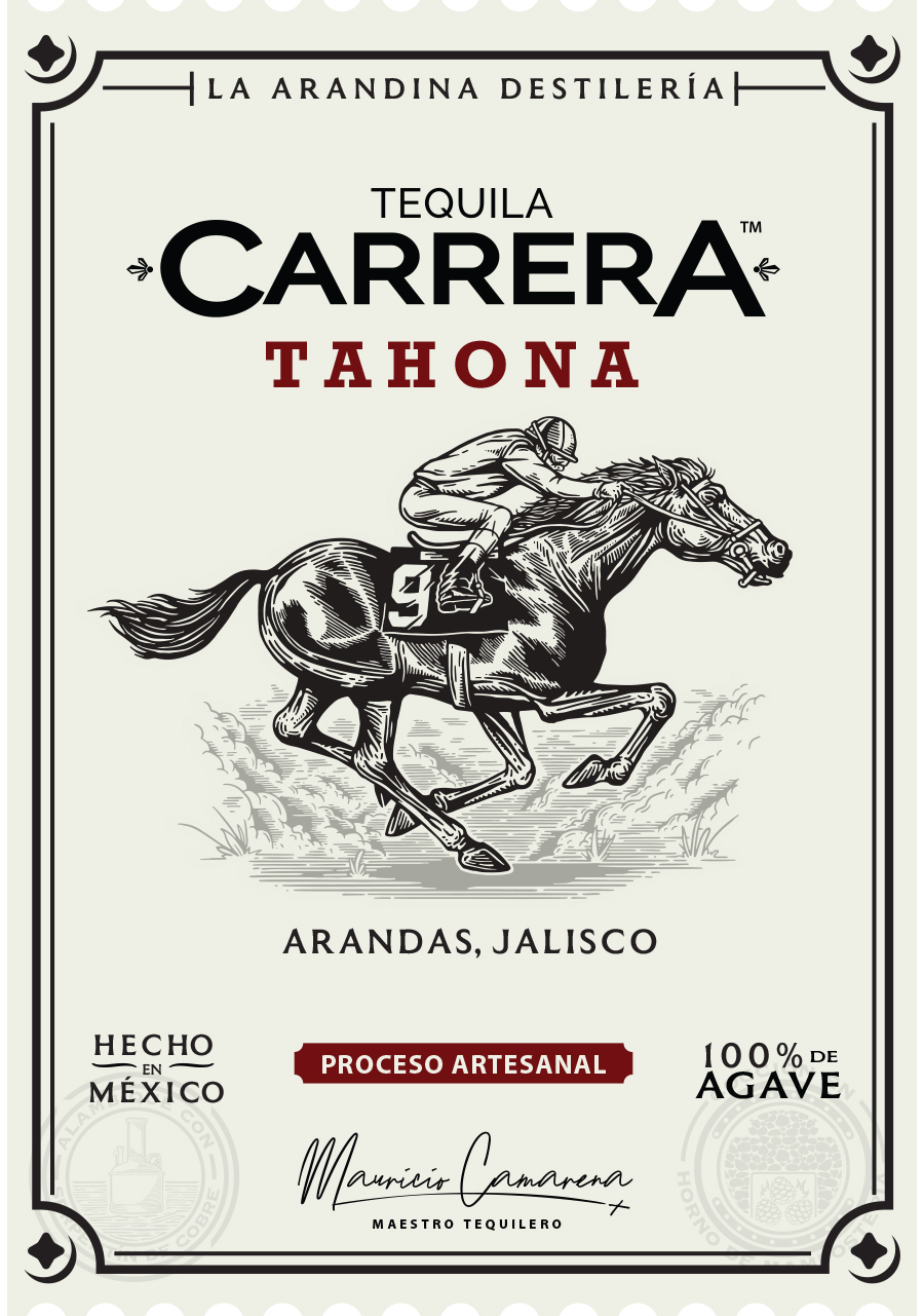TABC label artwork for Tequila Carrera Tahona Blanco