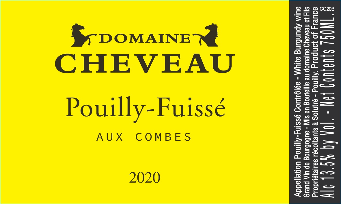 TABC label artwork for Domaine Cheveau Pouilly-Fuisse Aux Combes