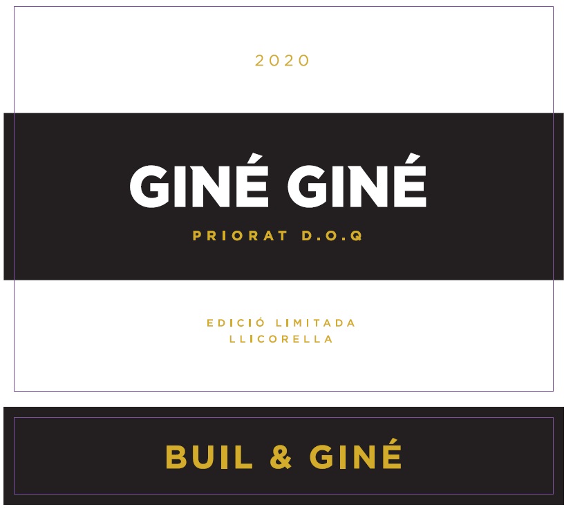 TABC label artwork for GINÉ GINÉ RED PRIORAT, SPAIN