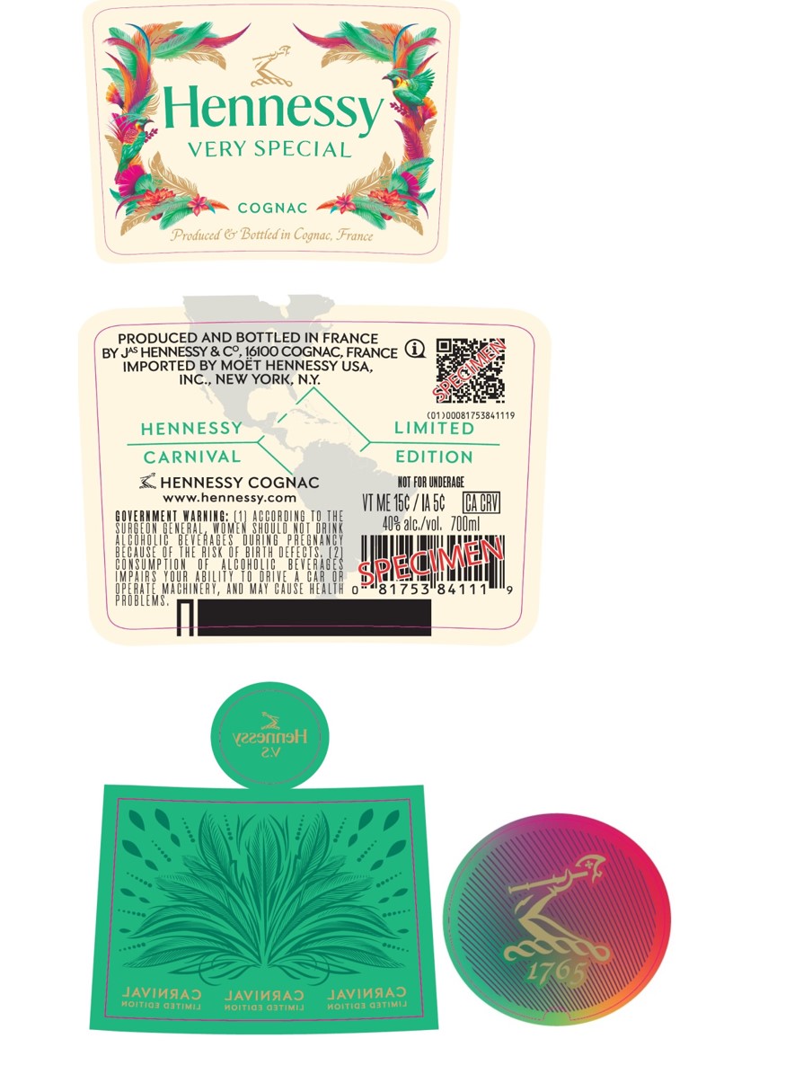 TABC label artwork for Hennessy VS Carnival 6 700ml LE 2026