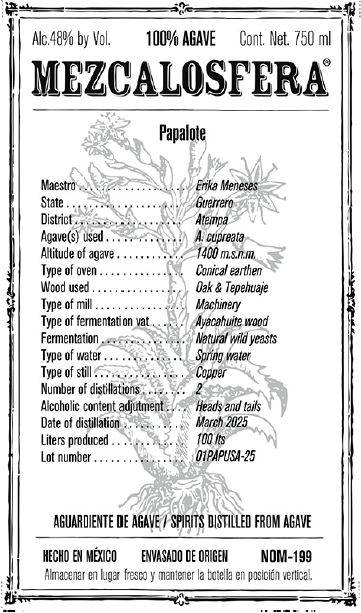 TABC label artwork for PAPALOTE