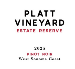 TABC label artwork for Platt Vineyard Estate Reserve Pinot Noir West Sonoma Coast