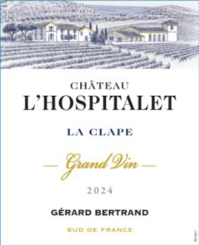 TABC label artwork for Gerard Bertrand Chateau l'Hospitalet La Clape Grand Vin Bourboulenc, Grenache blanc, Roussane, rolle