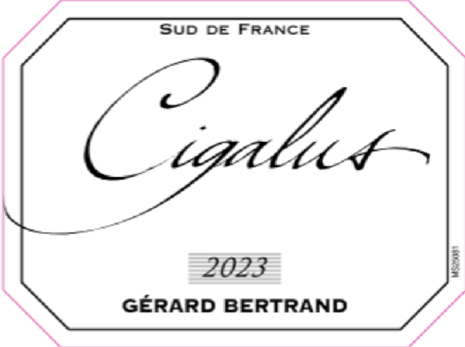 TABC label artwork for Gerard Bertrand Cigalus Pays d'Oc Red Blend