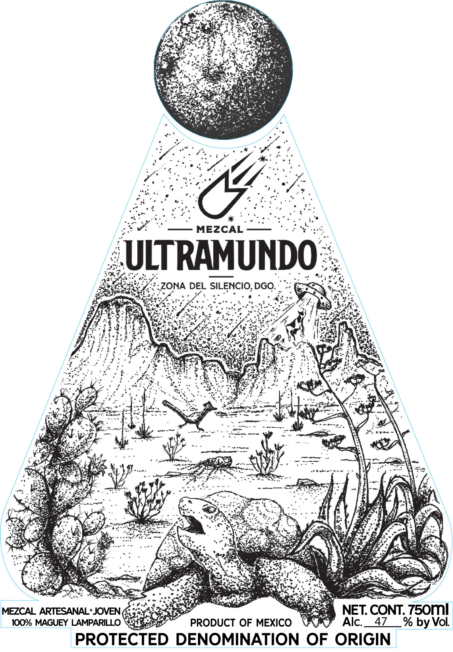 TABC label artwork for Ultramundo Lamparillo