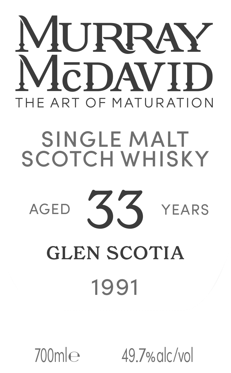 TABC label artwork for Murray McDavid Glen Scotia