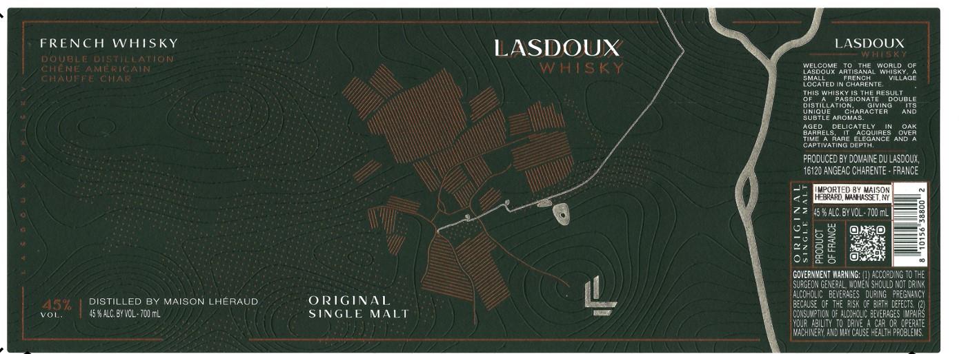 TABC label artwork for Cognac Lheraud Lasdoux