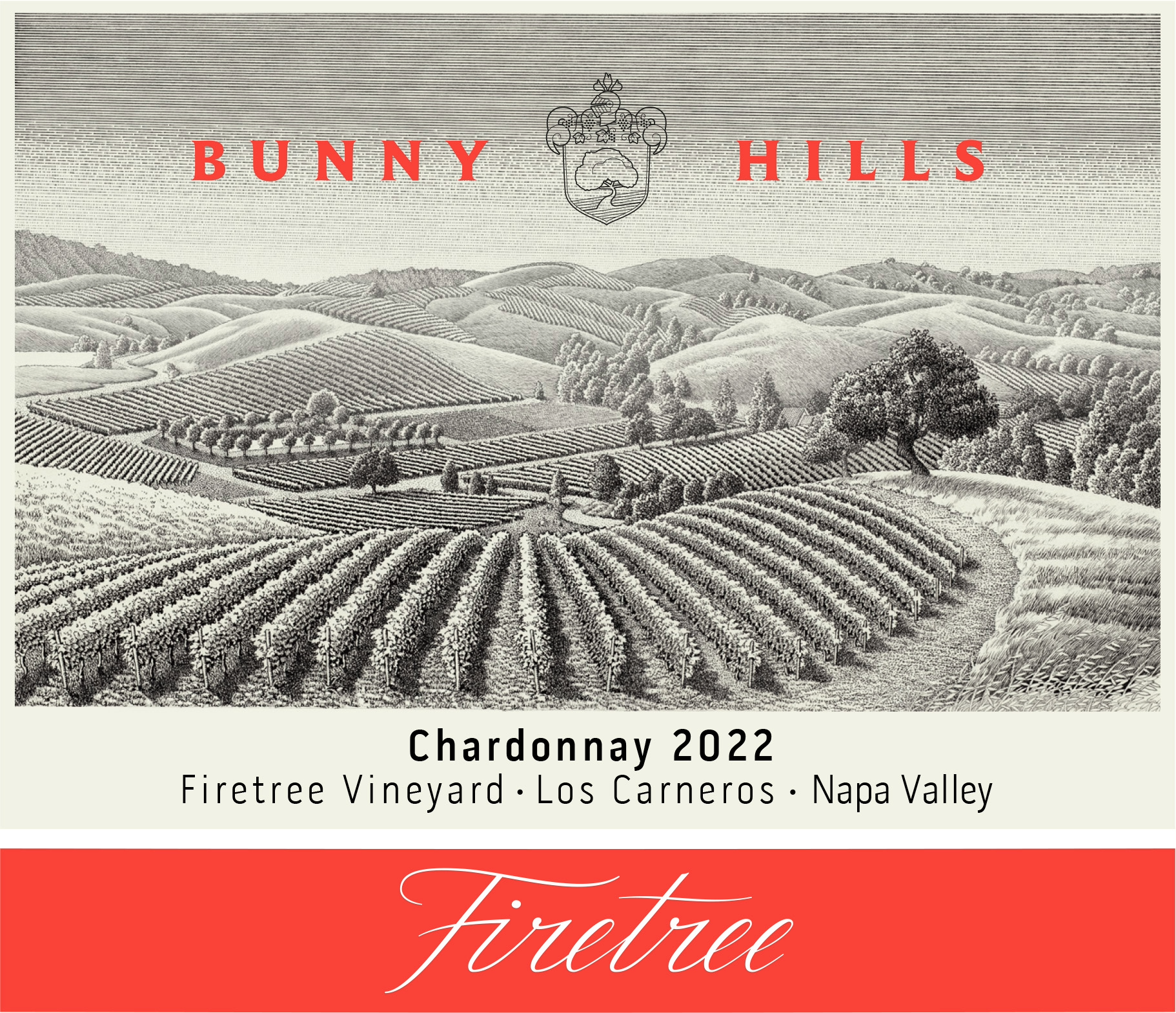 TABC label artwork for Bunny Hills Estate Chardonnay