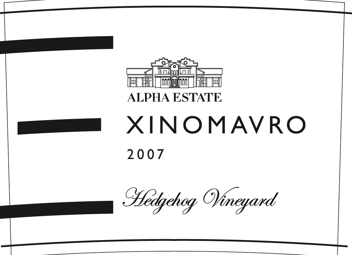 TABC label artwork for ALPHA ESTATE XINOMAVRO