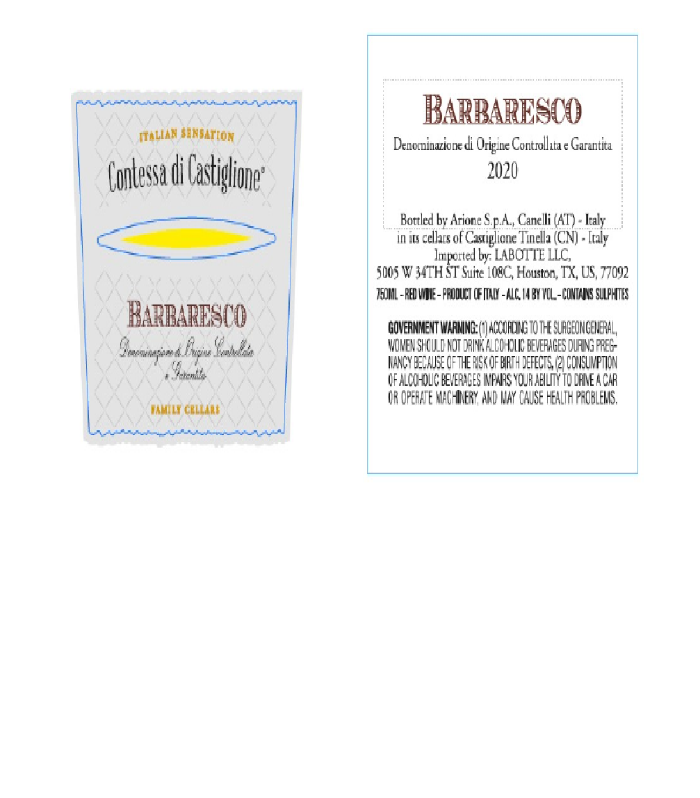 TABC label artwork for CASTIGLIONE BARBARESCO