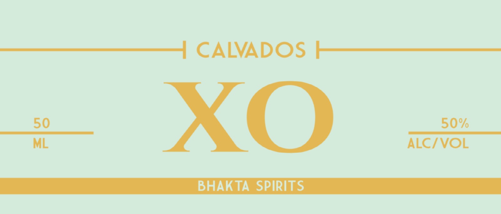 TABC label artwork for BHAKTA XO Calvados