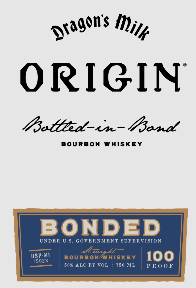 TABC label artwork for DRAGON'S MILK ORIGIN BOTTLED-IN-BOND