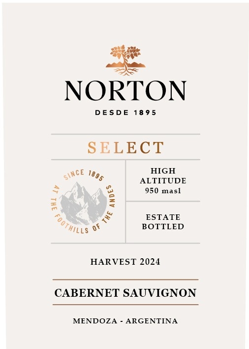 TABC label artwork for NORTON BARREL SELECT CABERNET SAUVIGNON