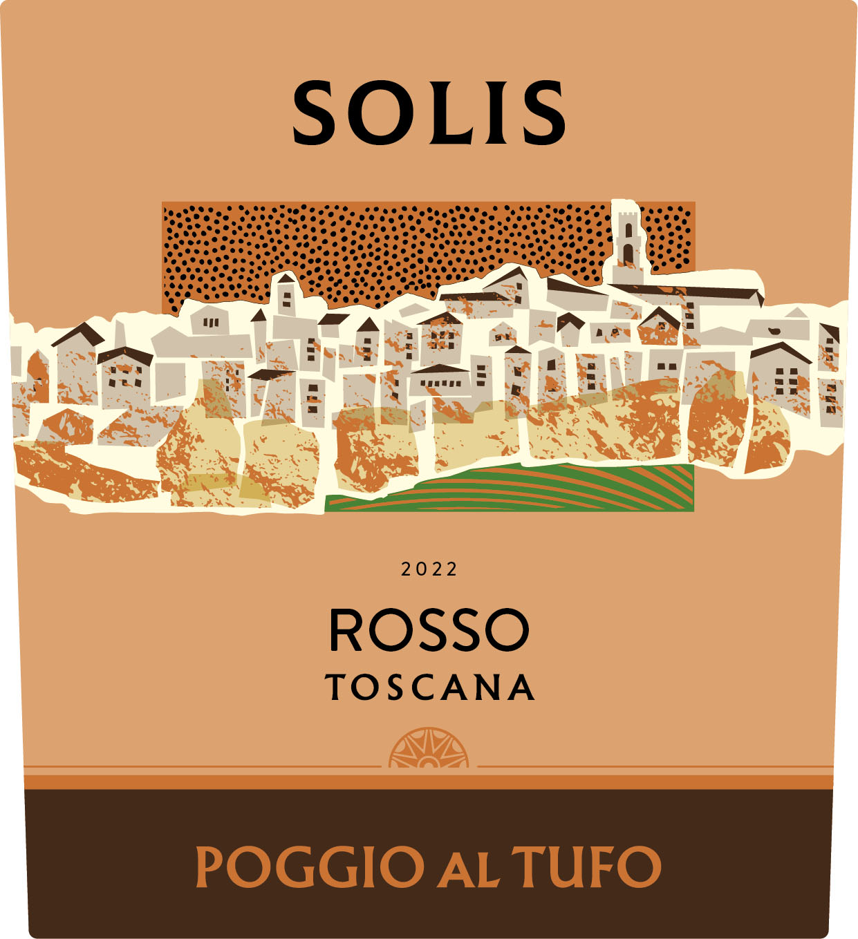 TABC label artwork for Solis Rosso
