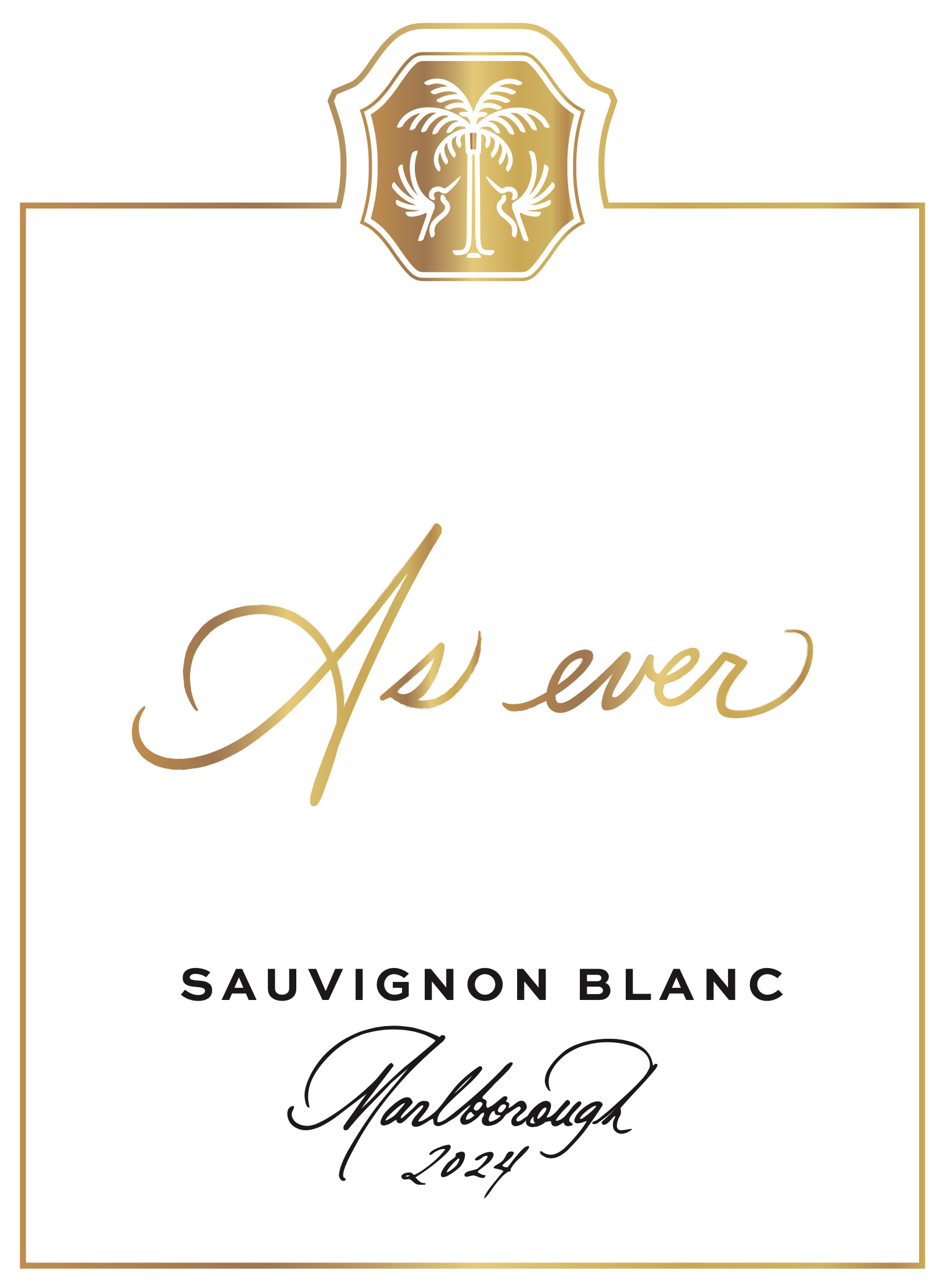 TABC label artwork for As ever Sauvignon Blanc