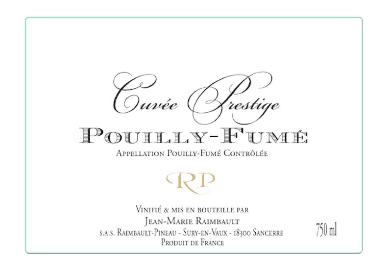 TABC label artwork for Raimbault Pouilly Fume