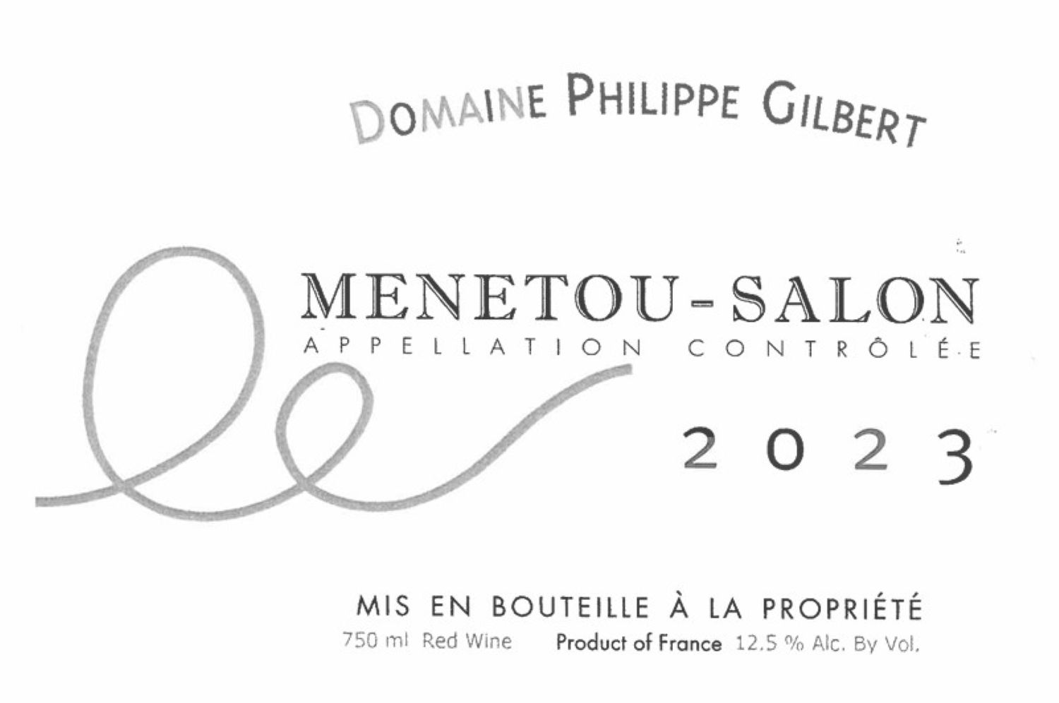 TABC label artwork for Philippe Gilbert Menetou-Salon Rouge