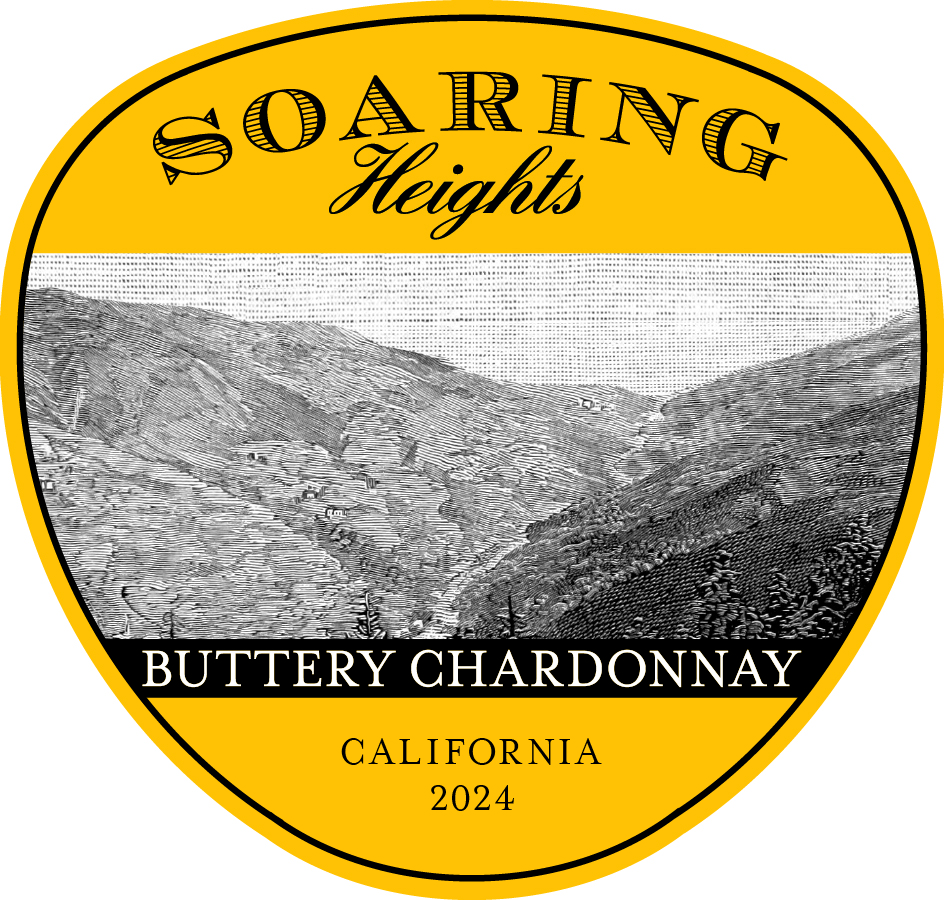 TABC label artwork for Soaring Heights Buttery Chardonnay California 2024