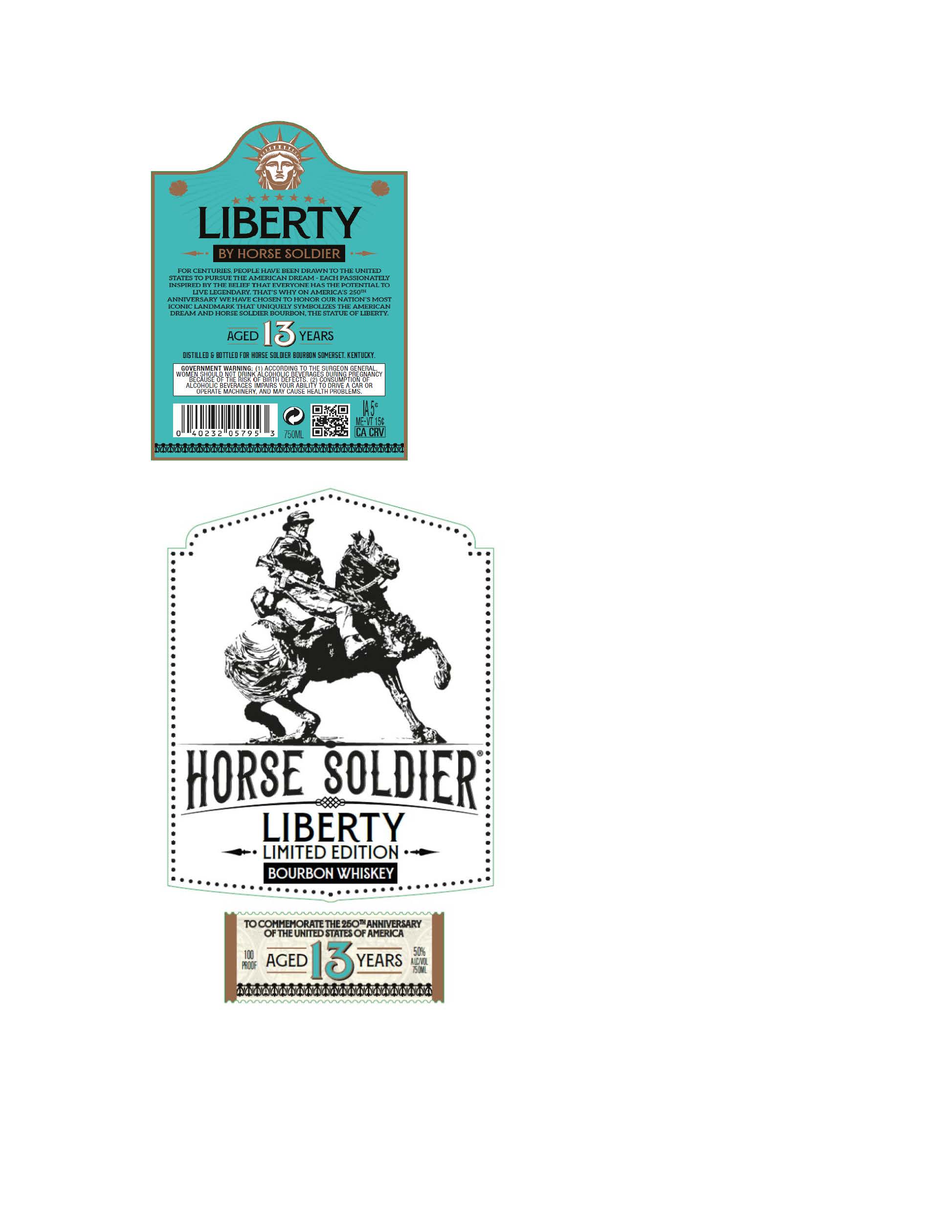 TABC label artwork for Horse Soldier 250th Special Edition