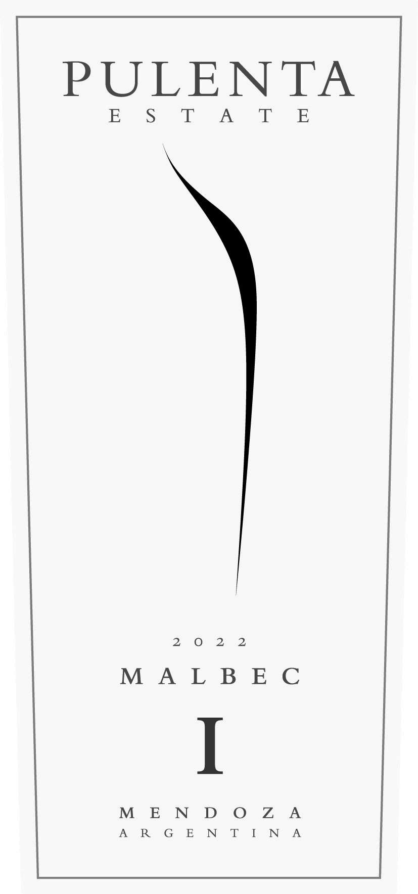 TABC label artwork for Pulenta Estate Malbec