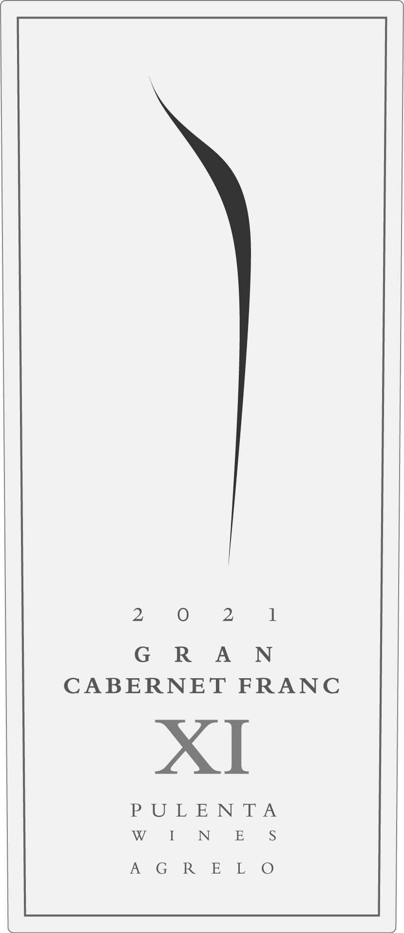 TABC label artwork for Pulenta Estate Gran Cabernet Franc