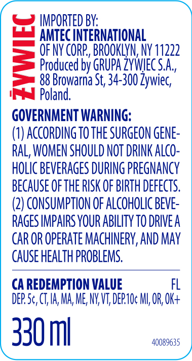 TABC label artwork for Zywiec
