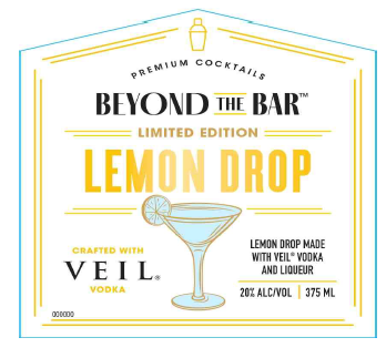 TABC label artwork for BEYOND THE BAR LEMON DROP
