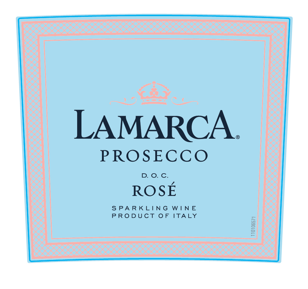 TABC label artwork for La Marca Rose Prosecco