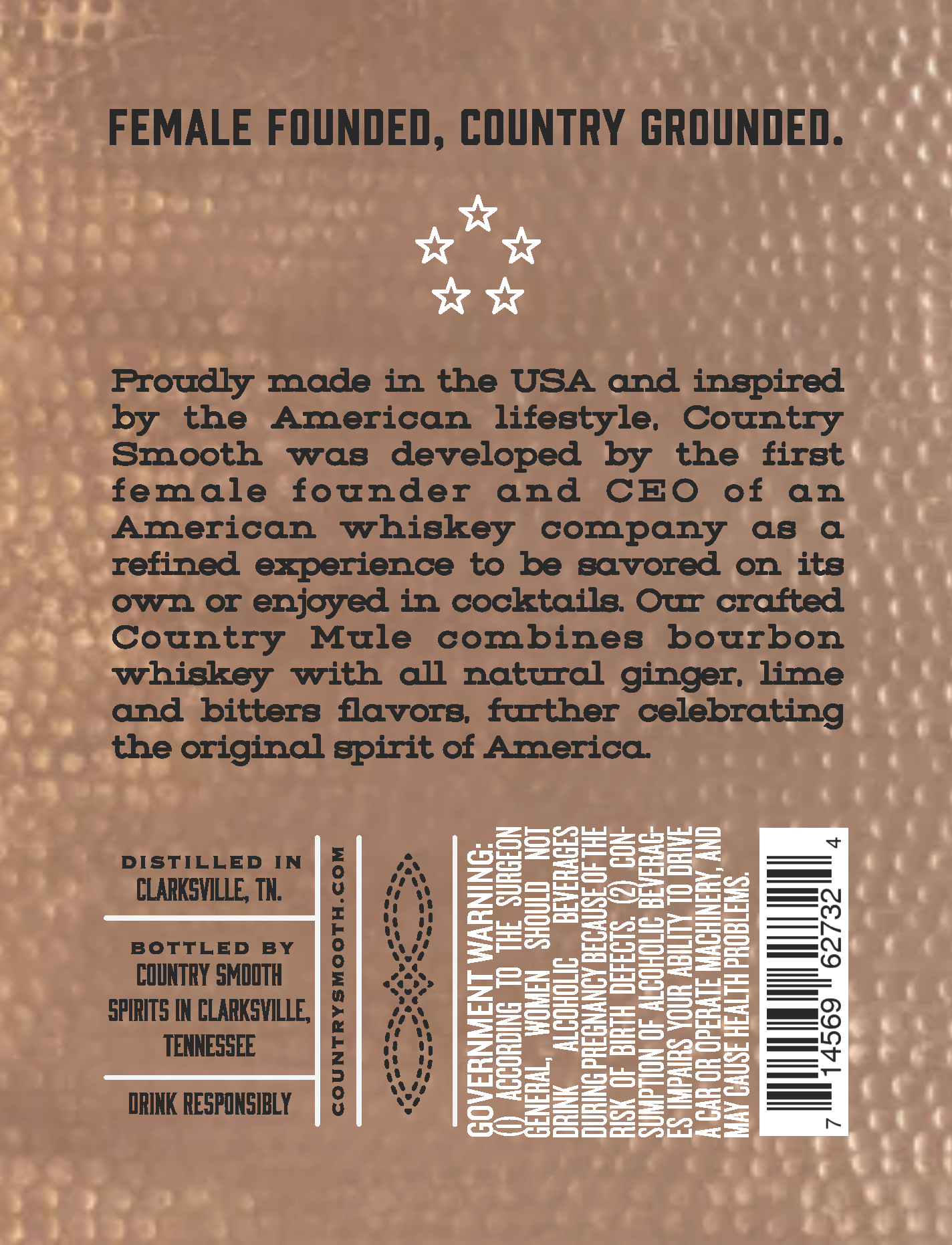 TABC label artwork for Country Smooth Country Mule