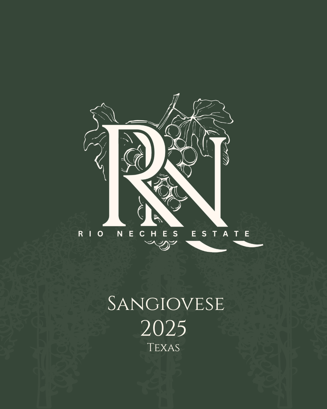 TABC label artwork for RIO NECHES ESTATE SANGIOVESE