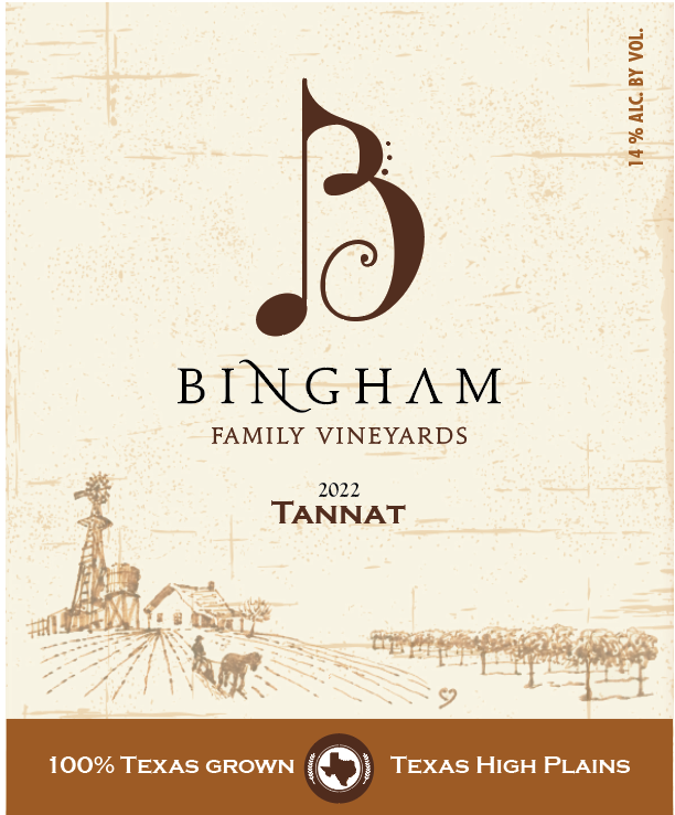 TABC label artwork for 2022 Tannat