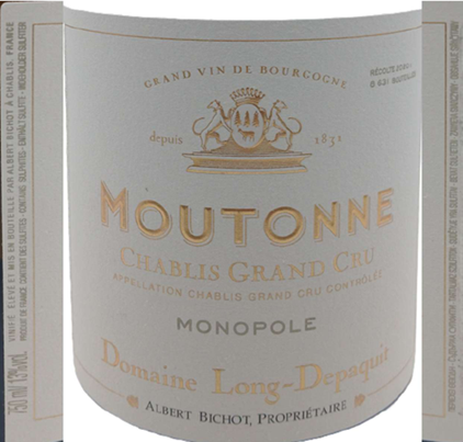 TABC label artwork for ALBERT BICHOT MOUTONNE