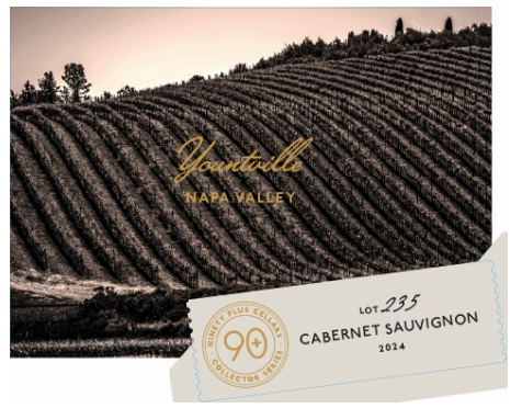 TABC label artwork for 90+ Cellars Lot 235 2024 Cabernet Sauvignon