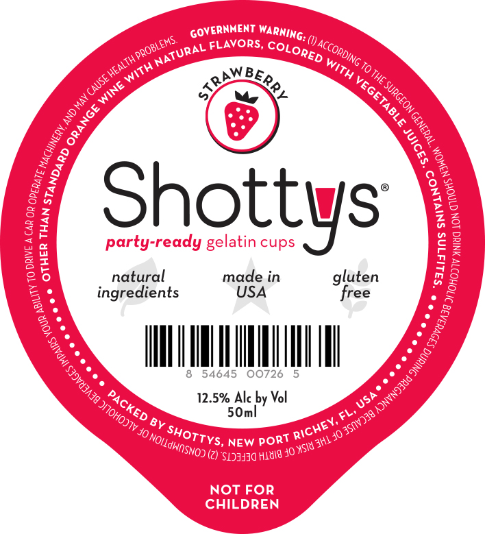 TABC label artwork for Shottys Strawberry