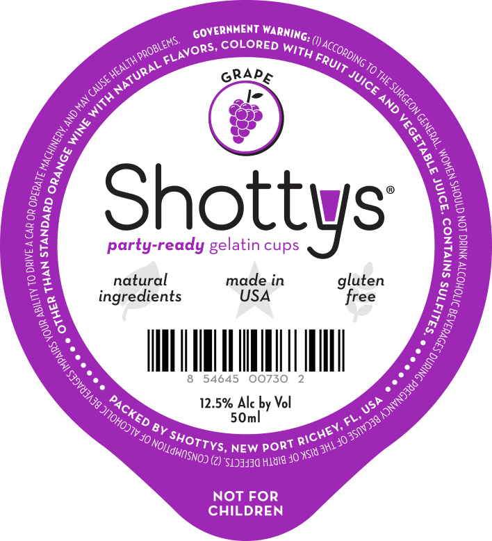 TABC label artwork for Shottys Grape
