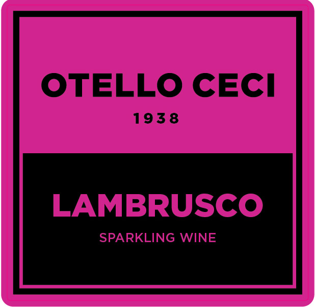 TABC label artwork for OTELLO CECI 1938 LAMBRUSCO EMILIA IGT