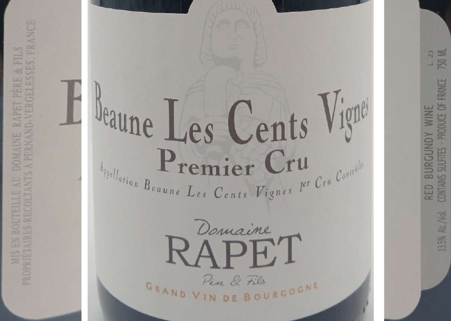 TABC label artwork for DOMAINE RAPET BEAUNE LES CENTS
