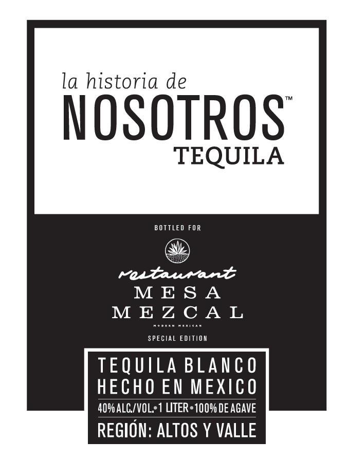 TABC label artwork for La Historia De Nosotros Tequila Blanco