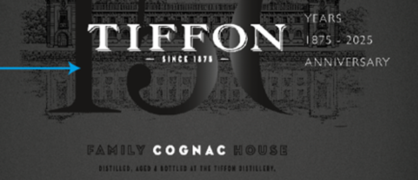 TABC label artwork for TIFFON ANNIVERSARY COGNAC