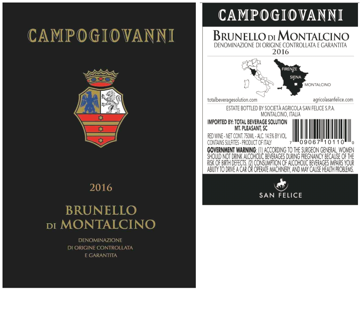 TABC label artwork for Campogiovanni Brunello di Montalcino