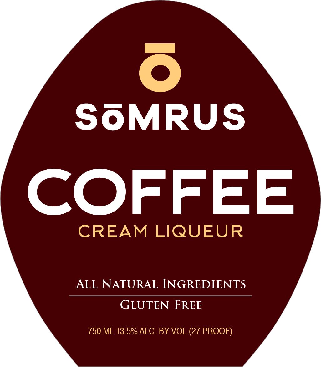TABC label artwork for Somrus Coffee Cream Liqueur