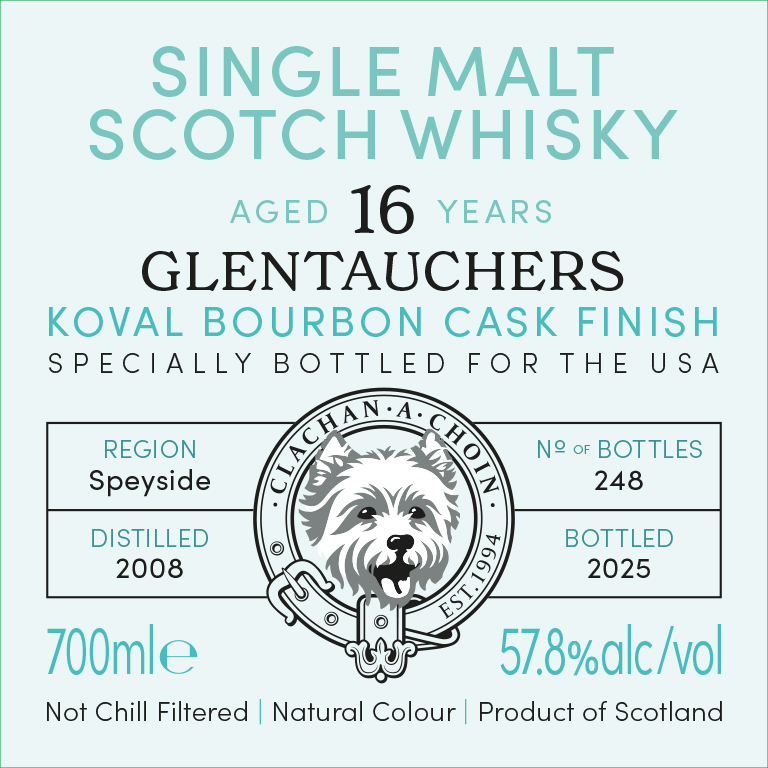 TABC label artwork for Murray McDavid Glentauchers Aged 16 Years Single Malt Scotch Whisky