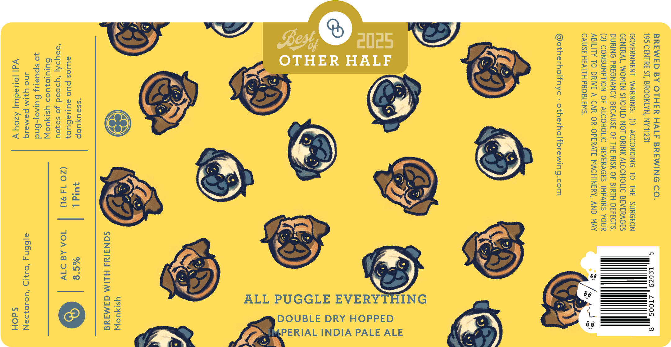 TABC label artwork for All Puggle Everything