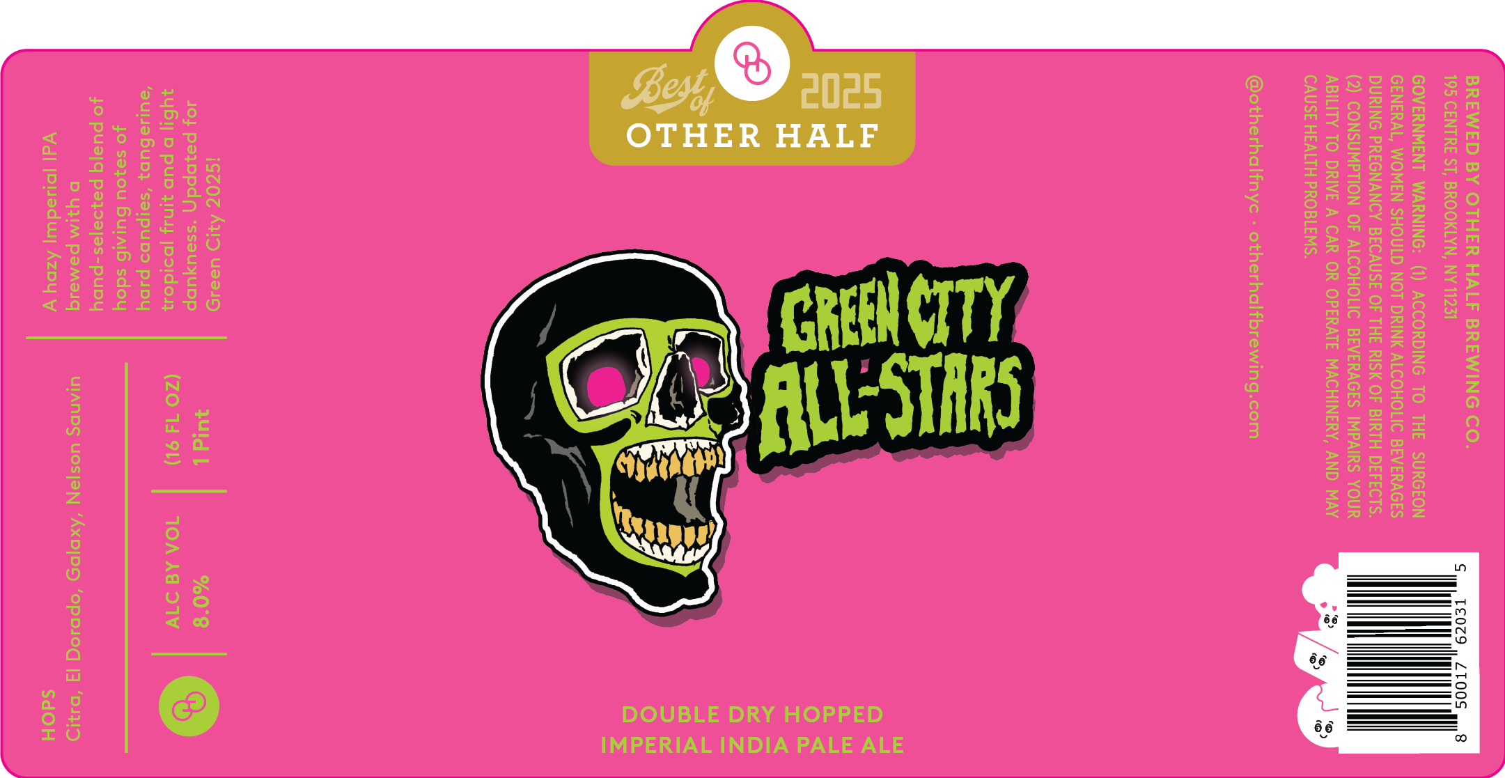TABC label artwork for Green City All Stars