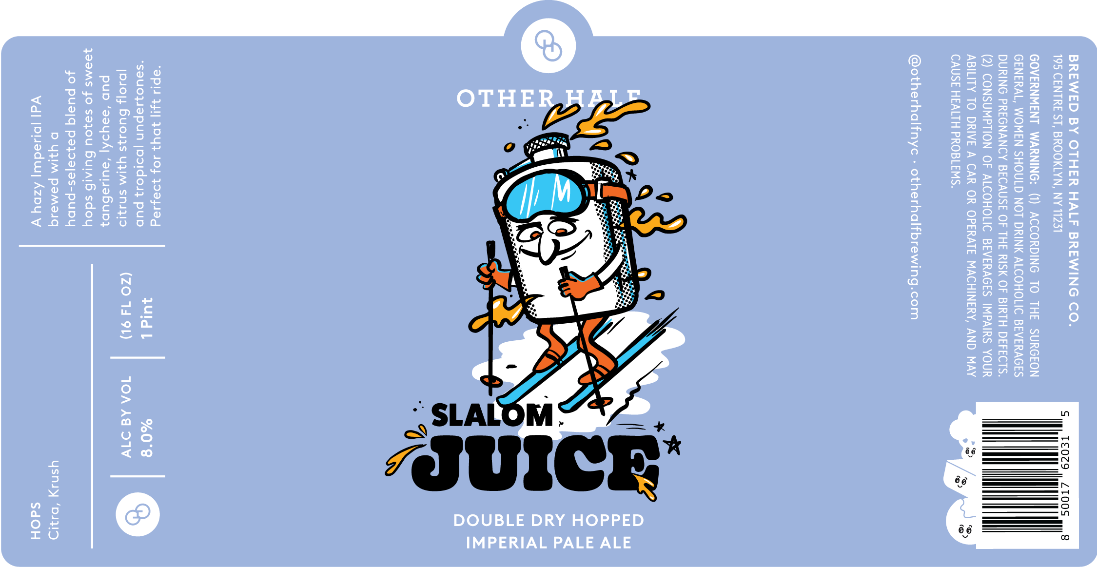 TABC label artwork for Slalom Juice