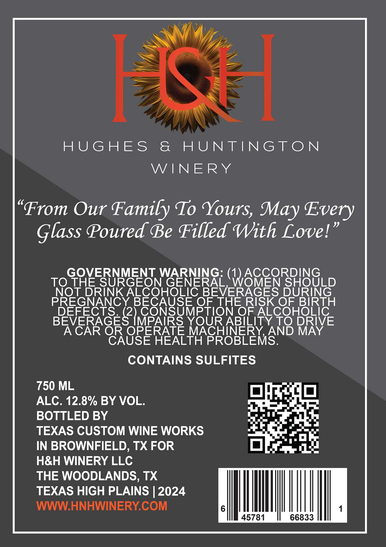 TABC label artwork for H&H WINERY RIESLING