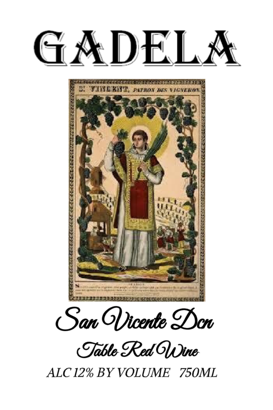 TABC label artwork for GADELA SAN VICENTE DCN