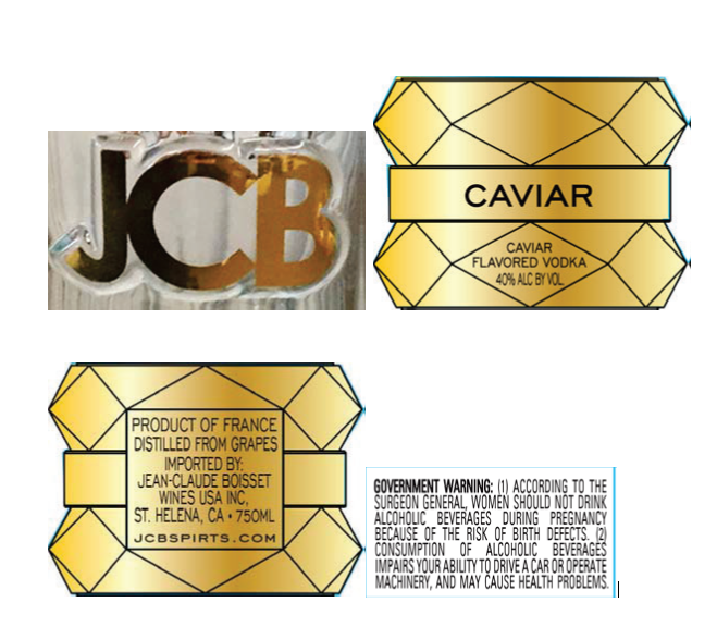 TABC label artwork for JCB CAVIAR