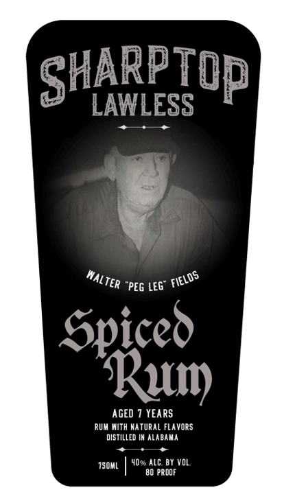 TABC label artwork for SHARPTOP LAWLESS SPICED RUM