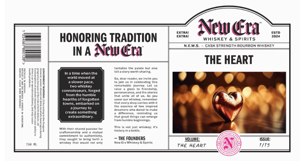 TABC label artwork for NEW ERA THE HEART